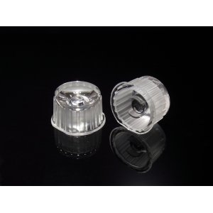 画像: パワーLED専用 集光レンズ［20mm-透明-45度-透明ケース］
